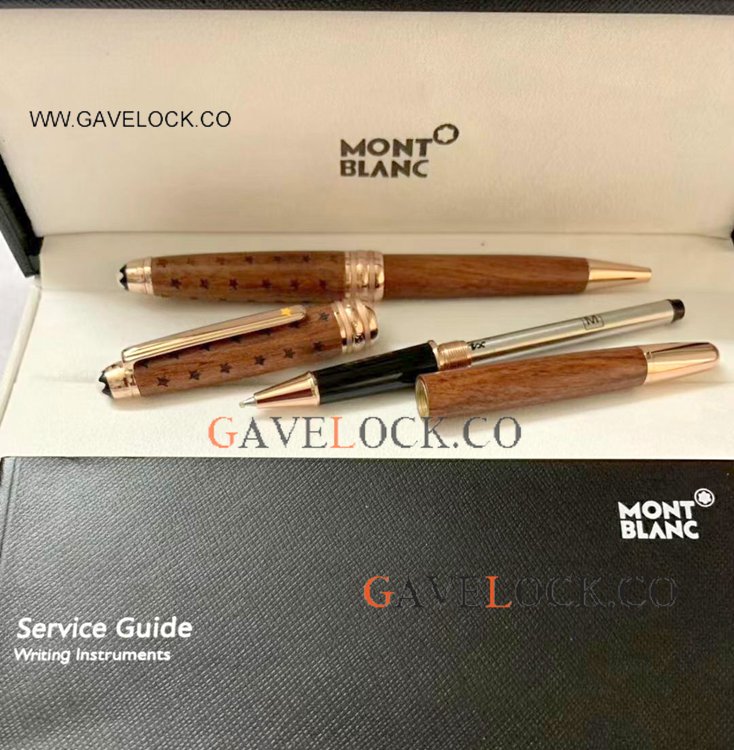 Luxury AAA Mont Blanc Petit Prince Rollerball Pen Rose Gold Clip